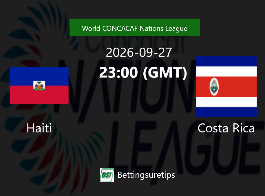 Haiti vs Costa Rica Prediction Betting Tips & Correct Score