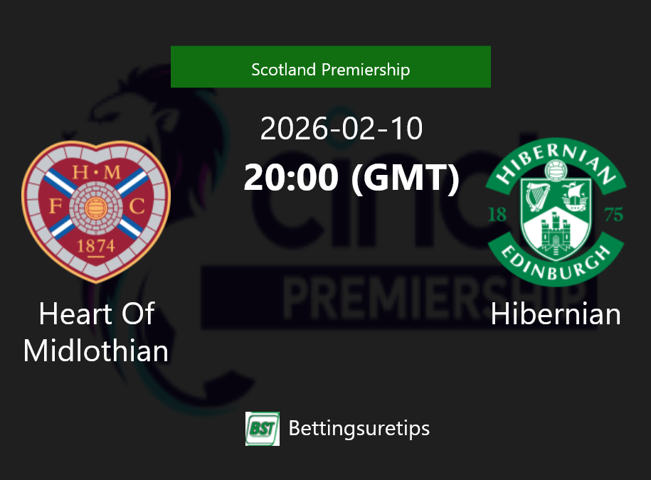 Heart Of Midlothian vs Hibernian Prediction Betting Tips & Correct Score