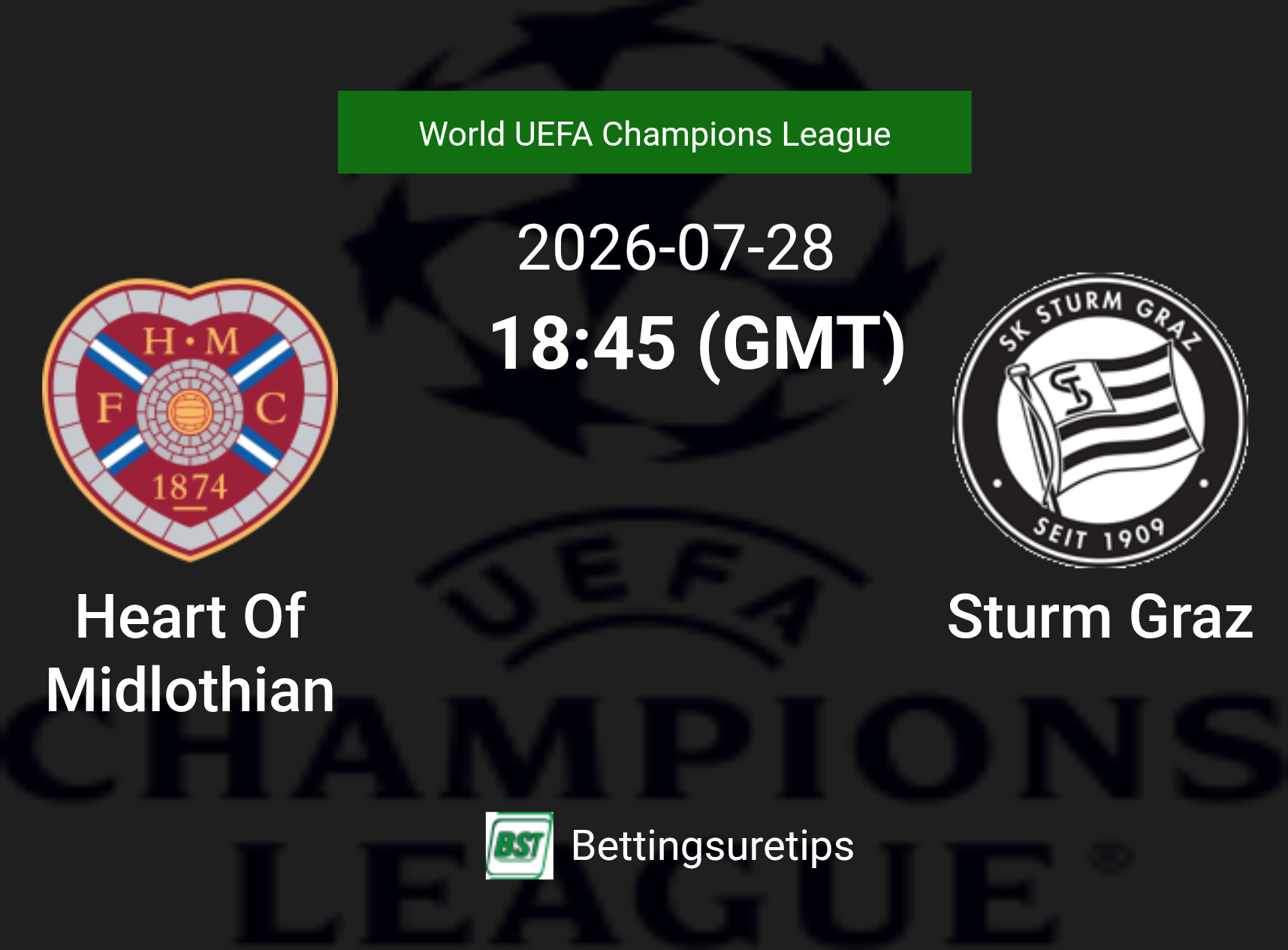 Heart Of Midlothian vs Sturm Graz Prediction Betting Tips & Correct Score