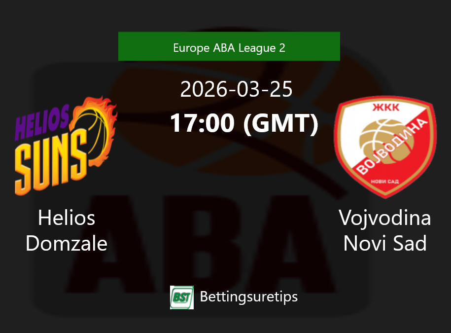 Helios Domzale vs Vojvodina Novi Sad Prediction and Pick - Europe ABA League 2
