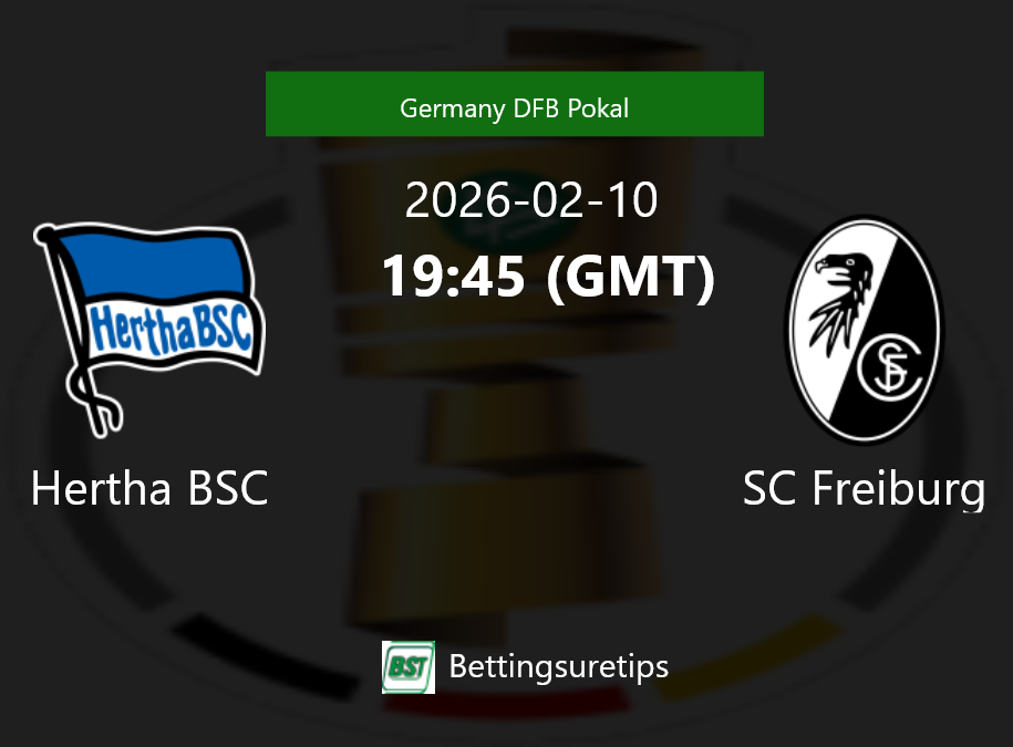 Hertha BSC vs SC Freiburg Prediction Betting Tips & Correct Score