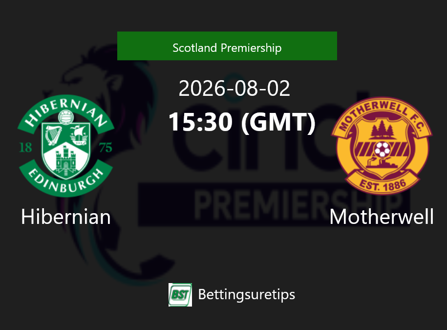Hibernian vs Motherwell Prediction Betting Tips & Correct Score