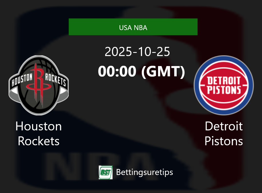 Houston Rockets vs Detroit Pistons Prediction and Pick - USA NBA Houston Rockets vs Detroit Pistons Prediction and Pick - USA NBA