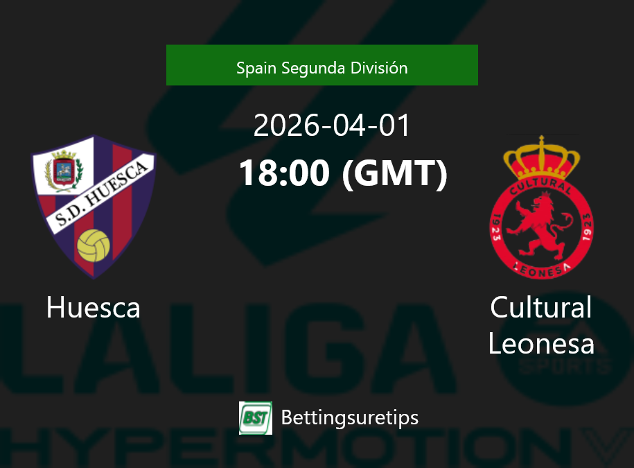 Huesca vs Cultural Leonesa Prediction Betting Tips & Correct Score