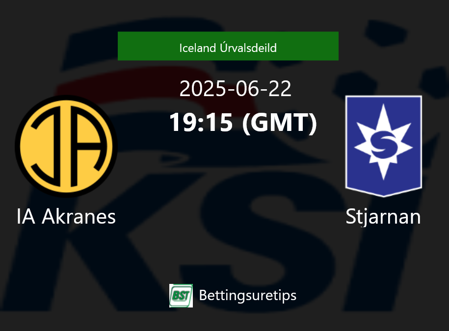 IA Akranes vs Stjarnan Prediction Betting Tips & Correct Score