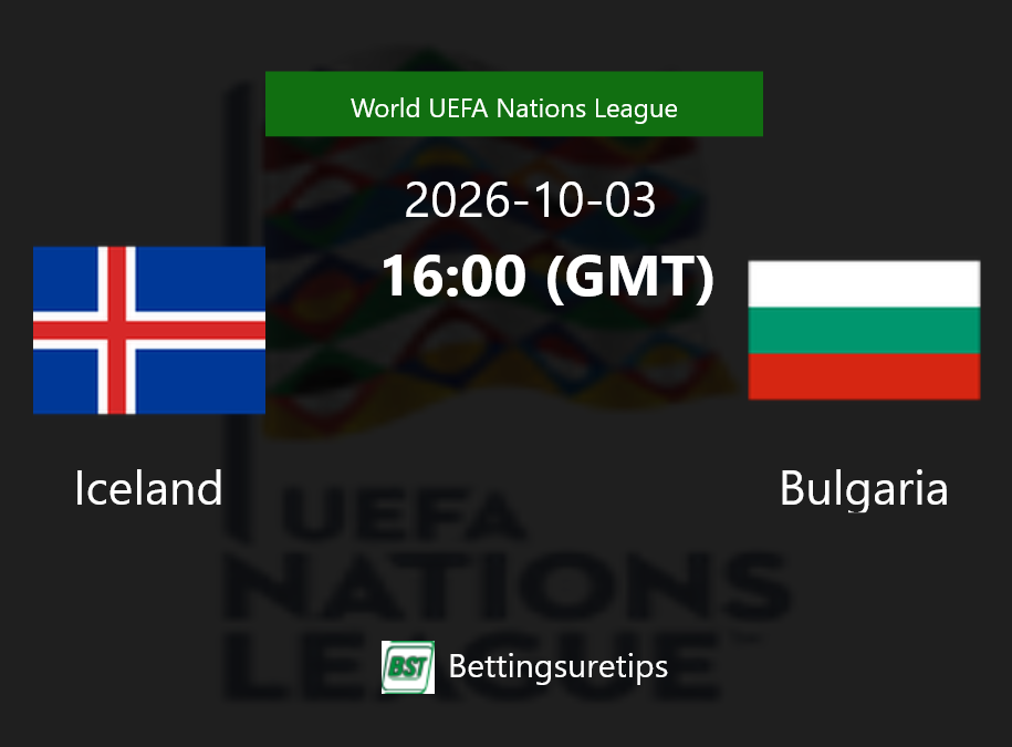 Iceland vs Bulgaria Prediction Betting Tips & Correct Score