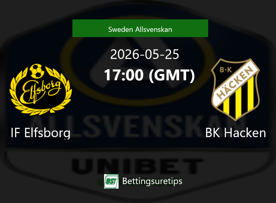 IF Elfsborg vs BK Hacken Prediction Betting Tips & Correct Score