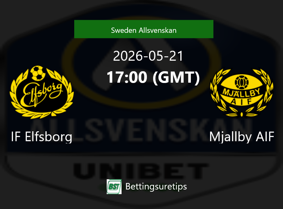 IF Elfsborg vs Mjallby AIF Prediction Betting Tips & Correct Score
