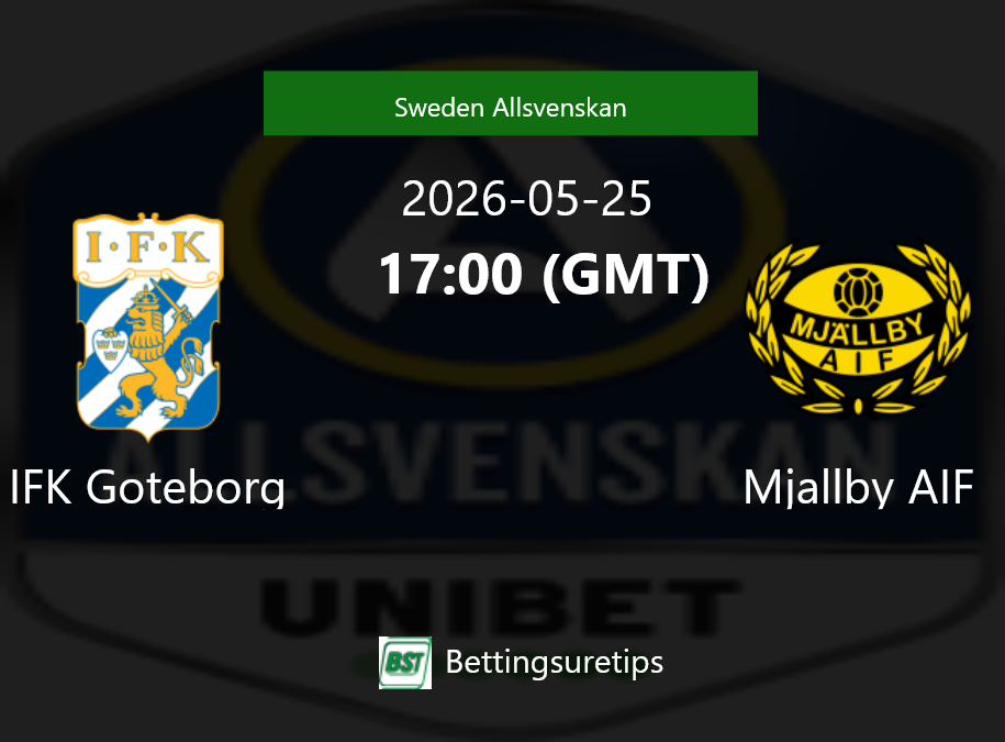 IFK Goteborg vs Mjallby AIF Prediction Betting Tips & Correct Score