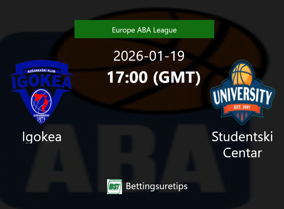 Igokea vs Studentski Centar Prediction and Pick - Europe ABA League Igokea vs Studentski Centar Prediction and Pick - Europe ABA League