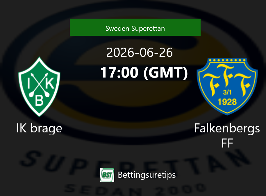 IK brage vs Falkenbergs FF Prediction Betting Tips & Correct Score
