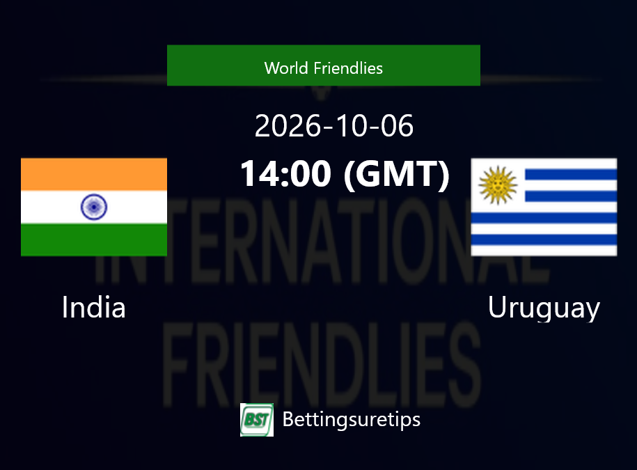 India vs Uruguay Prediction Betting Tips & Correct Score