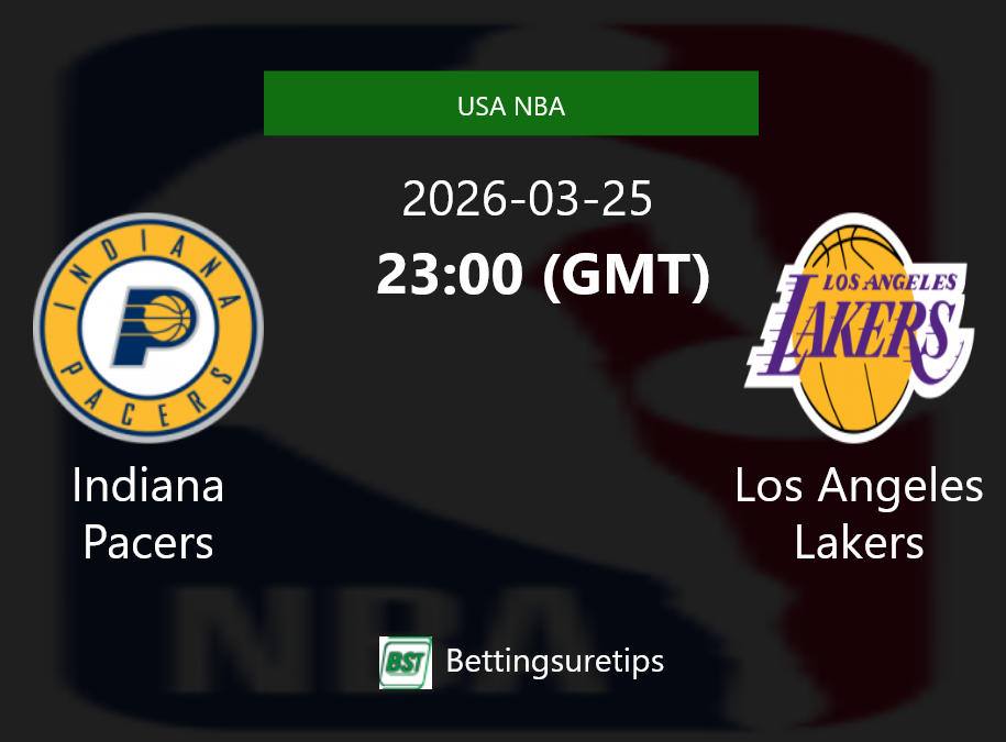 Indiana Pacers vs Los Angeles Lakers Prediction and Pick - USA NBA