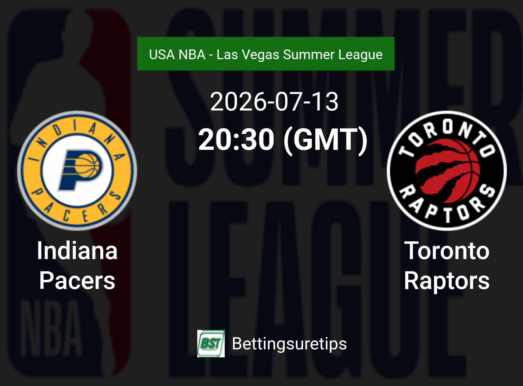 Indiana Pacers vs Toronto Raptors Prediction and Pick - USA NBA - Las Vegas Summer League