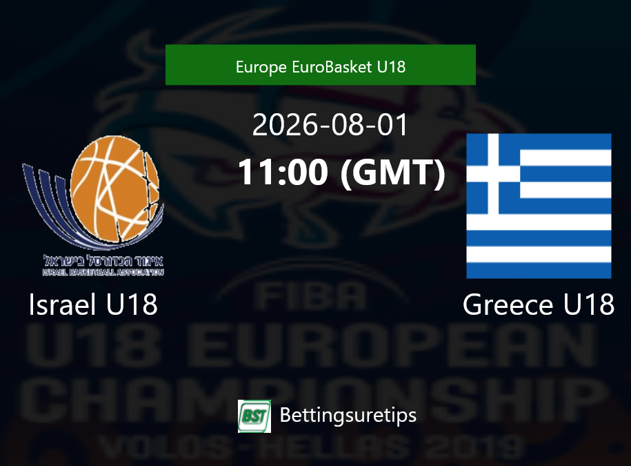 Israel U18 vs Greece U18 Prediction and Pick - Europe EuroBasket U18 Israel U18 vs Greece U18 Prediction and Pick - Europe EuroBasket U18