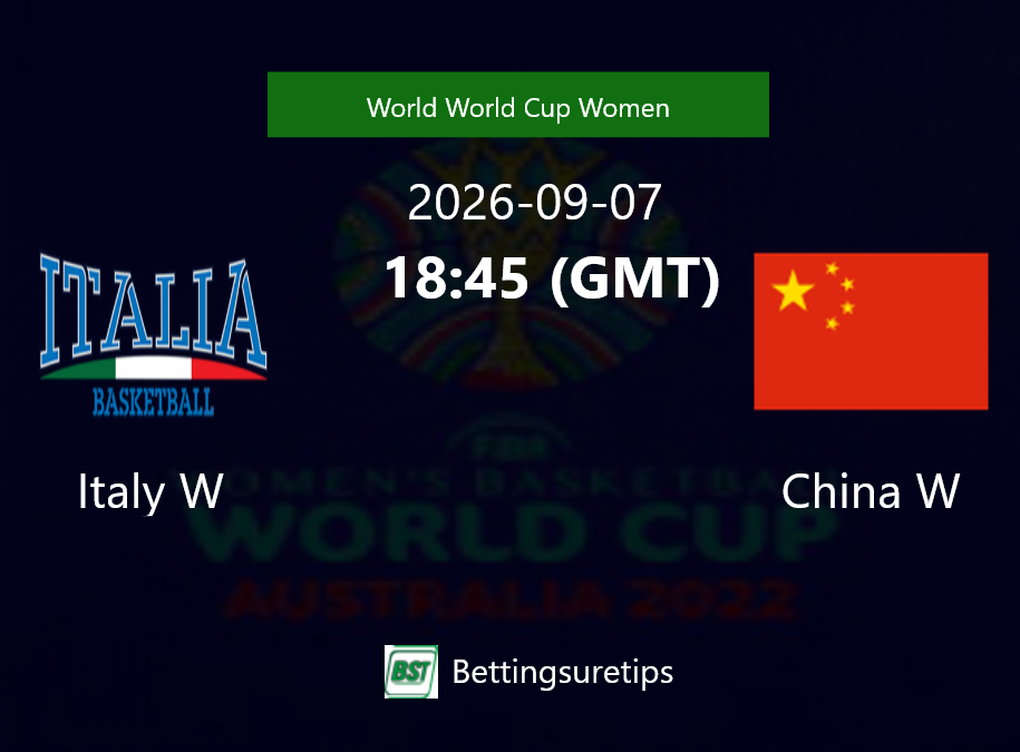 Italy W vs China W Prediction and Pick - World World Cup Women