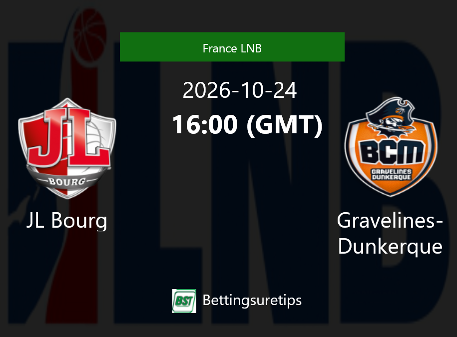 JL Bourg vs Gravelines-Dunkerque Prediction and Pick - France LNB JL Bourg vs Gravelines-Dunkerque Prediction and Pick - France LNB