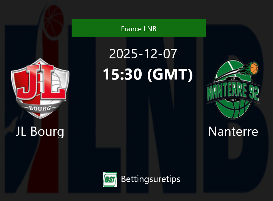 JL Bourg vs Nanterre Prediction and Pick - France LNB JL Bourg vs Nanterre Prediction and Pick - France LNB