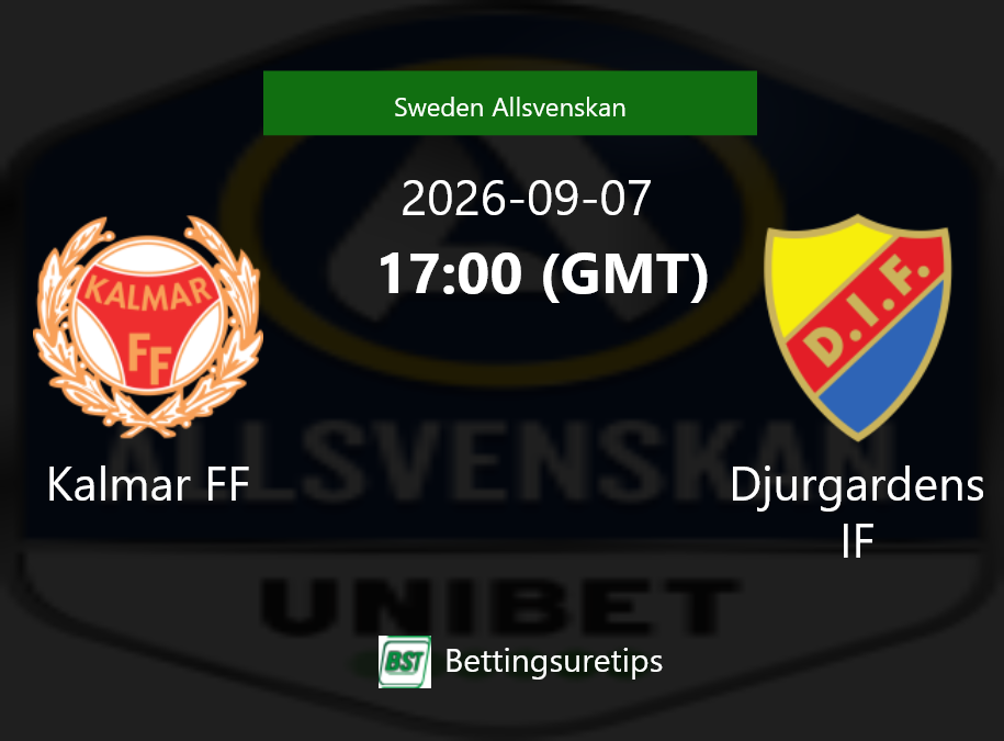 Kalmar FF vs Djurgardens IF Prediction Betting Tips & Correct Score