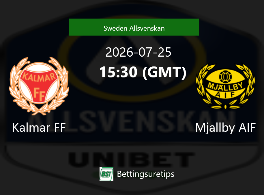 Kalmar FF vs Mjallby AIF Prediction Betting Tips & Correct Score