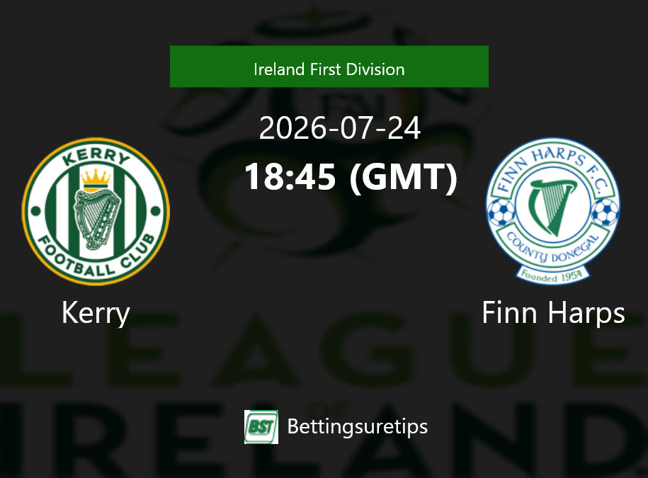 Kerry vs Finn Harps Prediction Betting Tips & Correct Score