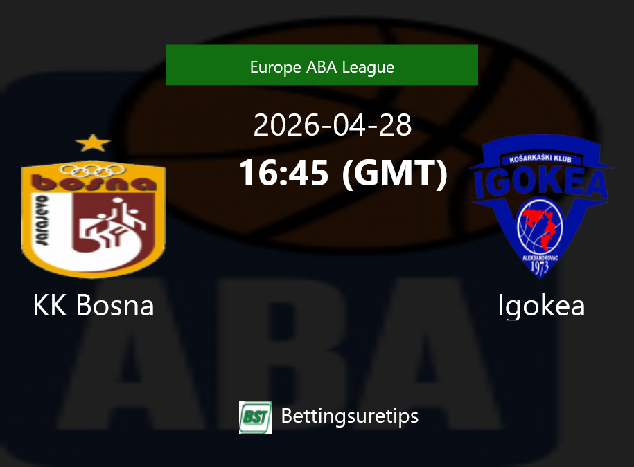 KK Bosna vs Igokea Prediction and Pick - Europe ABA League