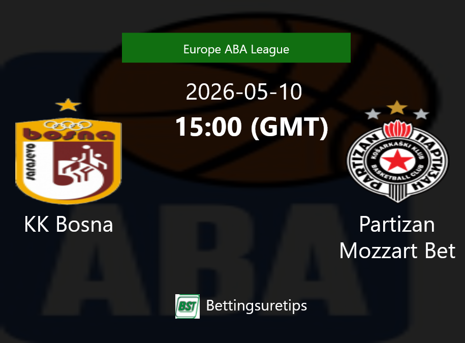 KK Bosna vs Partizan Mozzart Bet Prediction and Pick - Europe ABA League