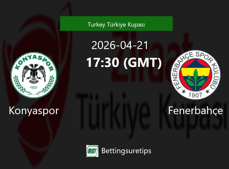 Konyaspor vs Fenerbahçe Prediction Betting Tips & Correct Score
