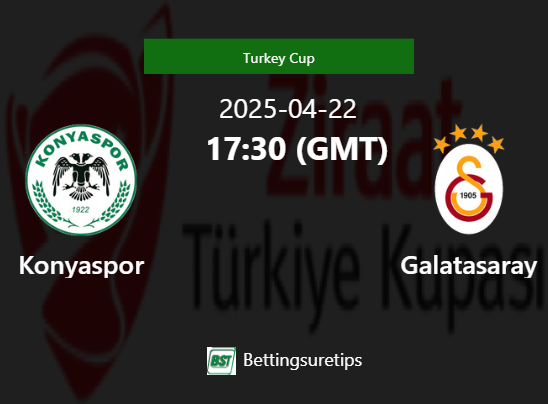 Konyaspor vs Galatasaray Prediction Betting Tips & Correct Score