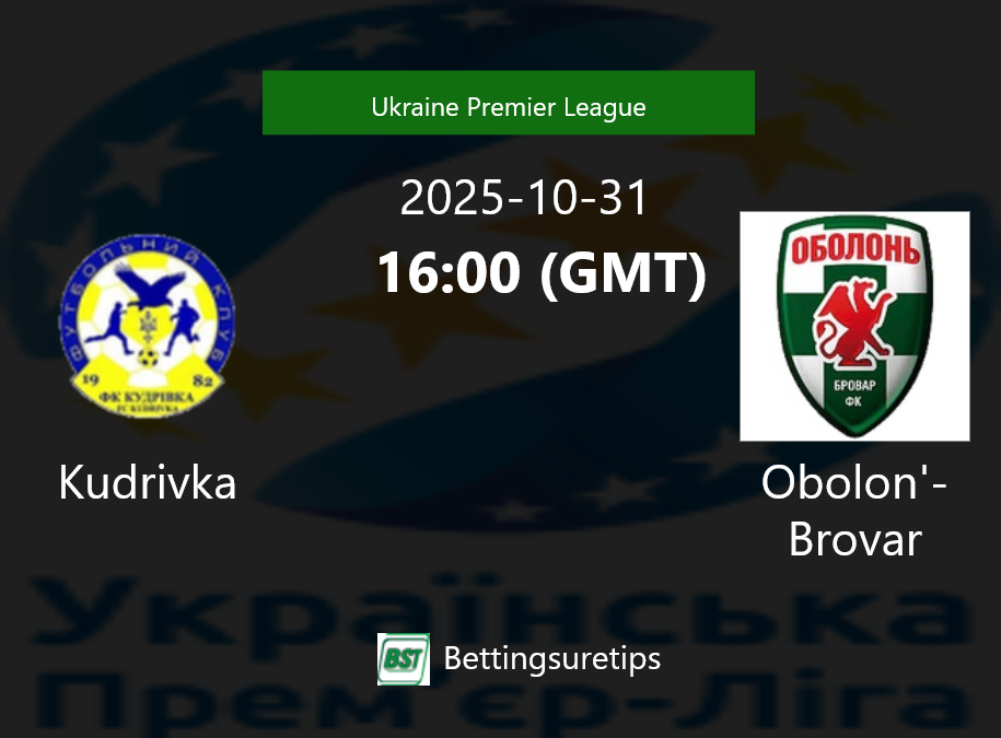 Kudrivka vs Obolon'-Brovar Prediction Betting Tips & Correct Score