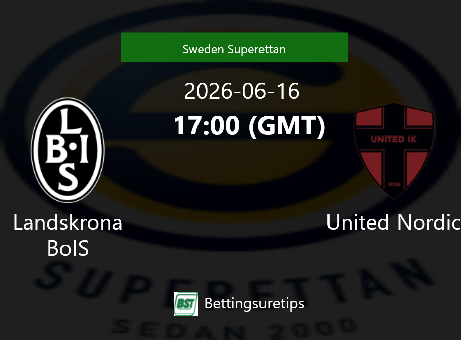 Landskrona BoIS vs United Nordic Prediction Betting Tips & Correct Score