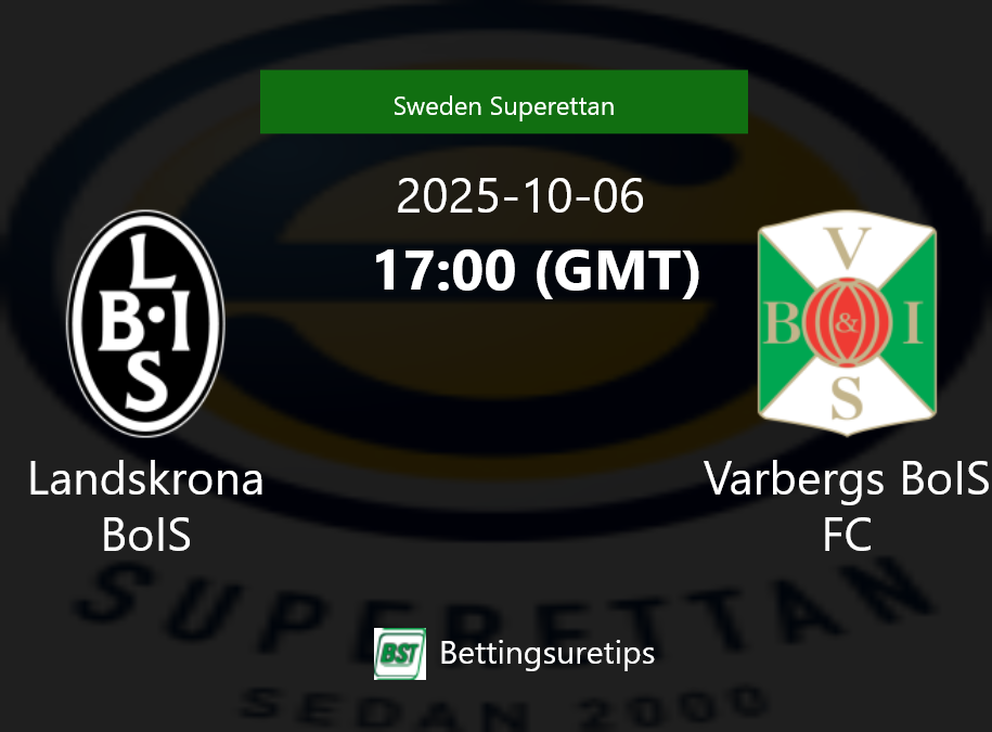 Landskrona BoIS vs Varbergs BoIS FC Prediction Betting Tips & Correct Score