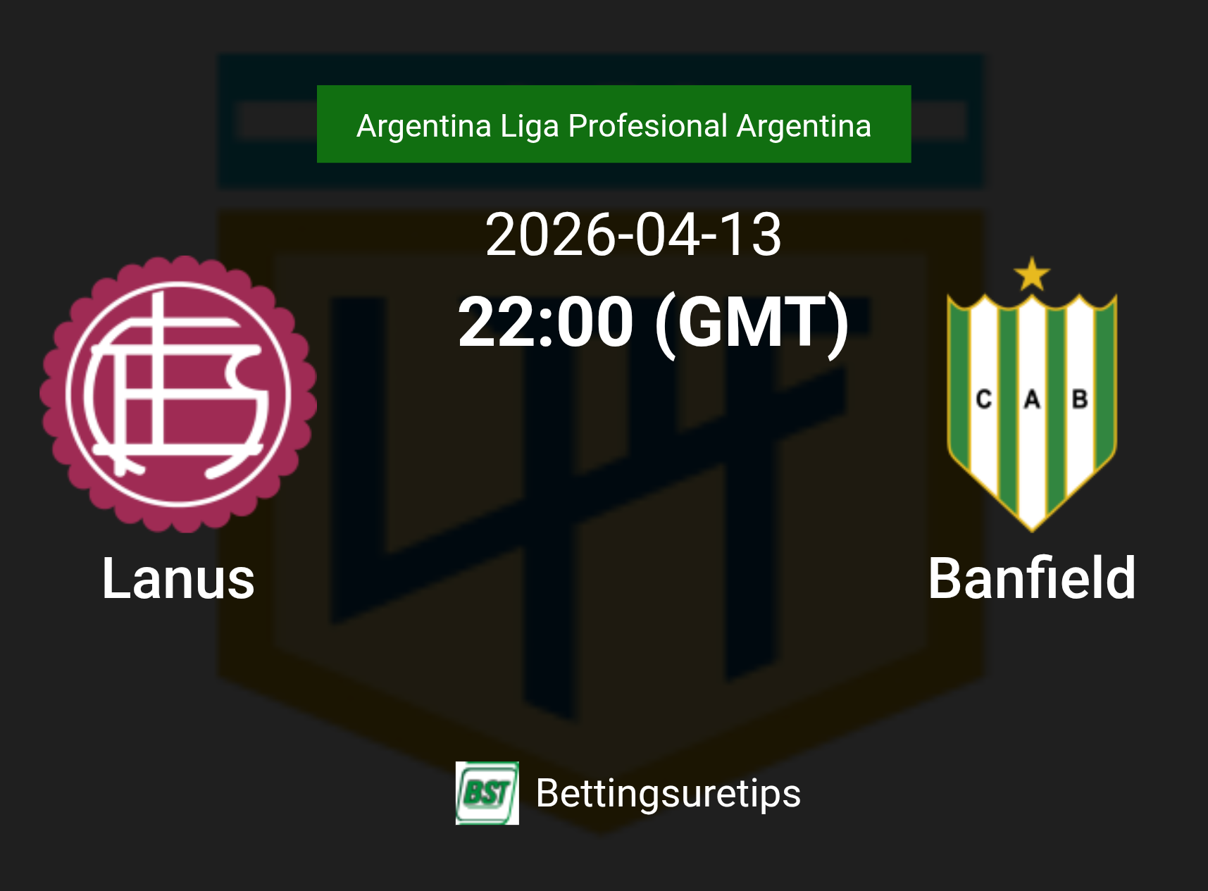 Lanus vs Banfield Prediction Betting Tips & Correct Score