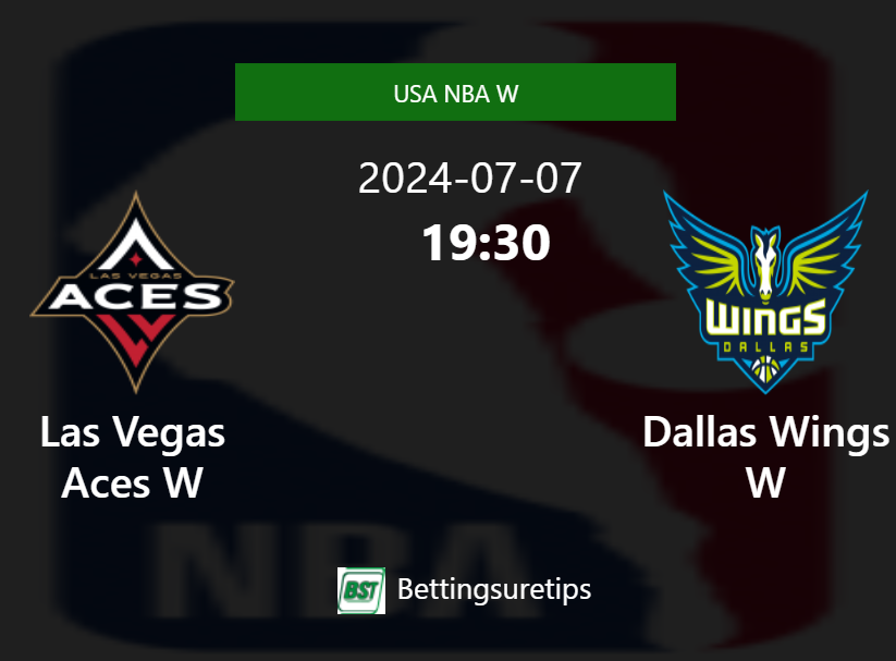 Las Vegas Aces W vs Dallas Wings W Prediction and Pick USA NBA W