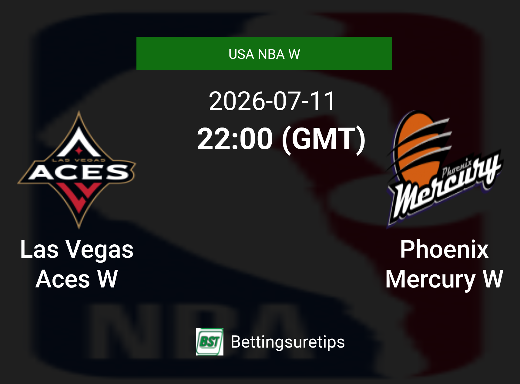 Las Vegas Aces W vs Phoenix Mercury W Prediction and Pick - USA NBA W