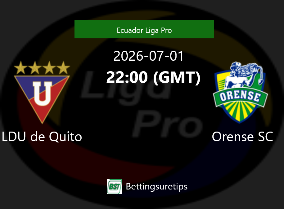LDU de Quito vs Orense SC Prediction Betting Tips & Correct Score