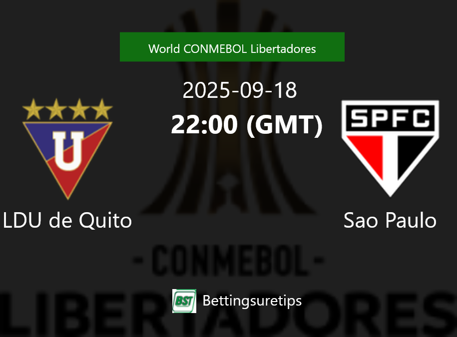 LDU de Quito vs Sao Paulo Prediction Betting Tips & Correct Score