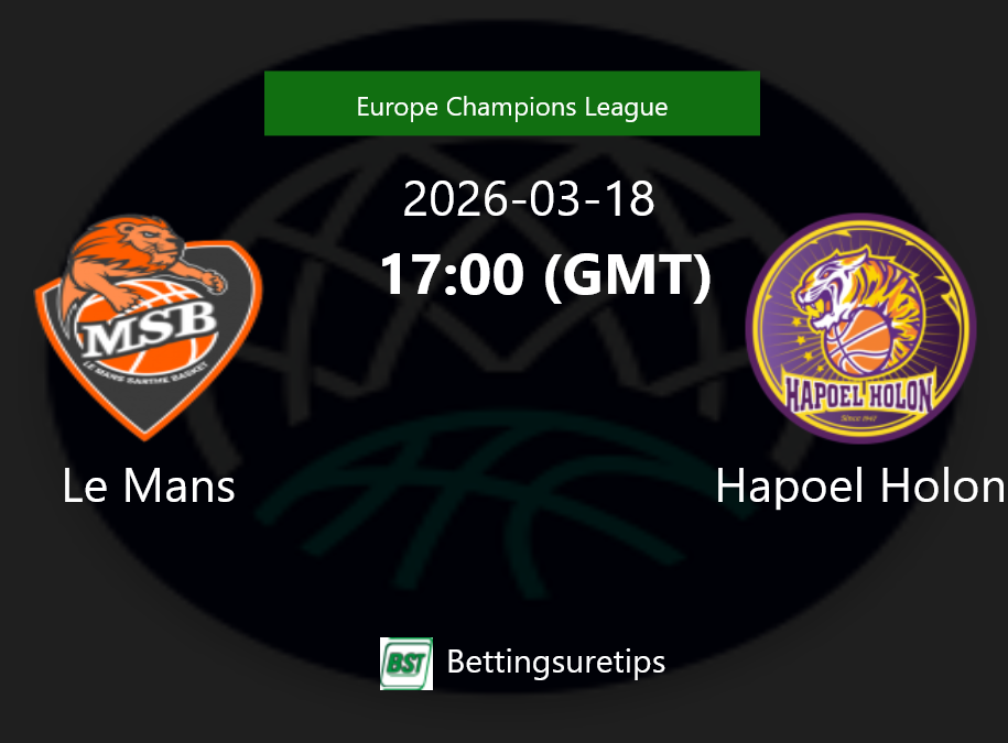 Le Mans vs Hapoel Holon Prediction and Pick - Europe Champions League