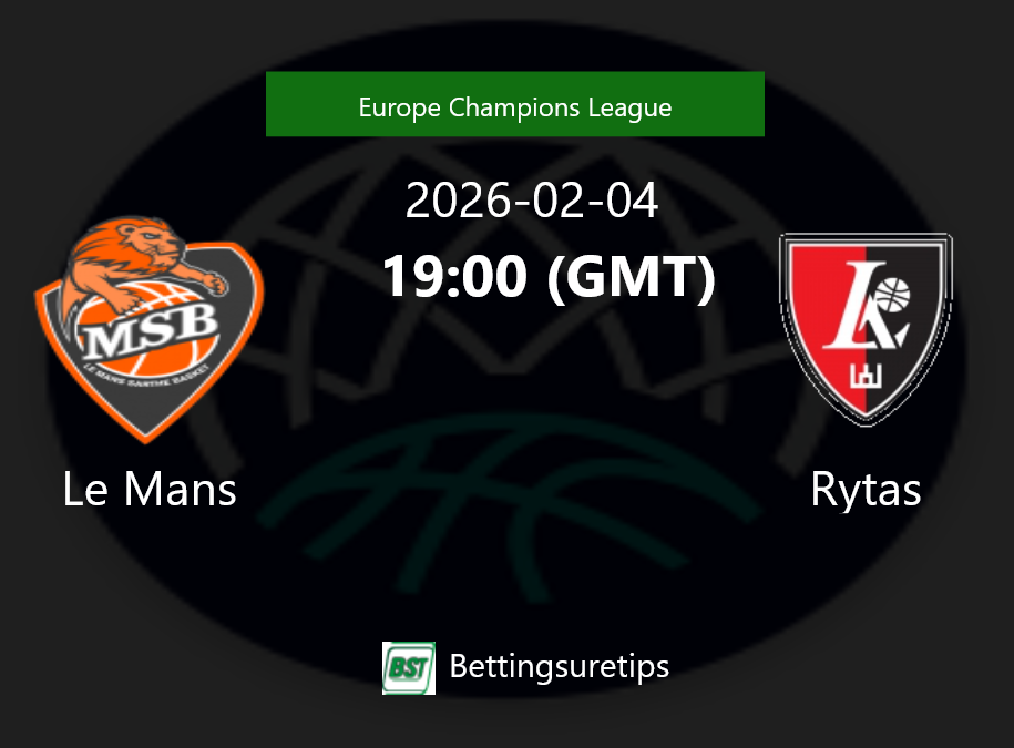 Le Mans vs Rytas Prediction and Pick - Europe Champions League