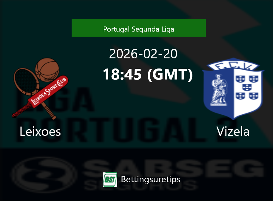 Leixoes vs Vizela Prediction Betting Tips & Correct Score