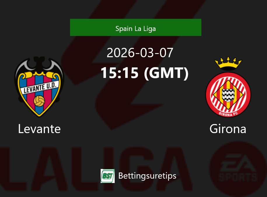 Levante vs Girona Prediction Betting Tips & Correct Score