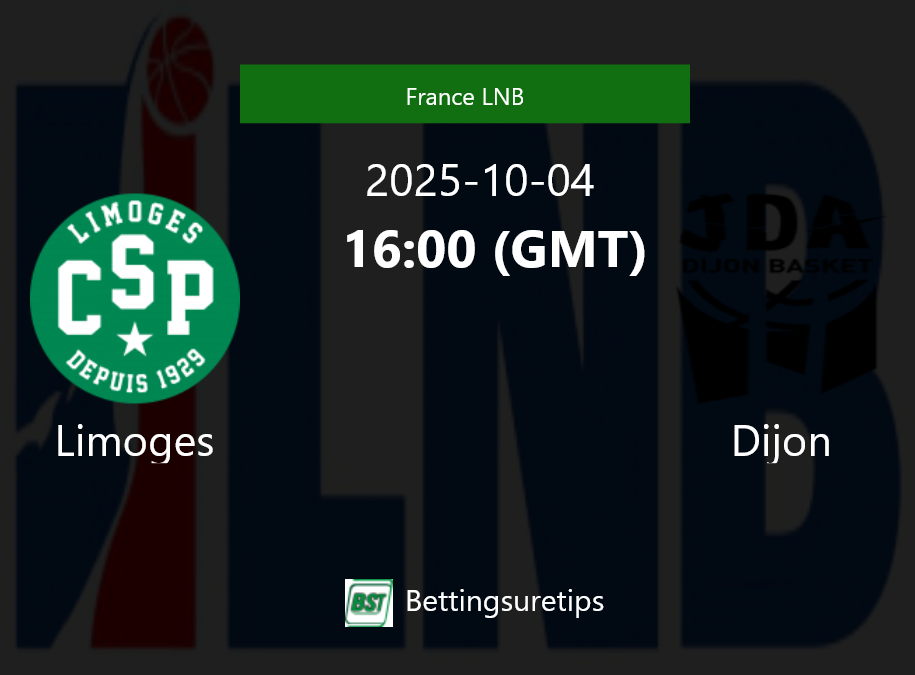 Limoges vs Dijon Prediction and Pick - France LNB