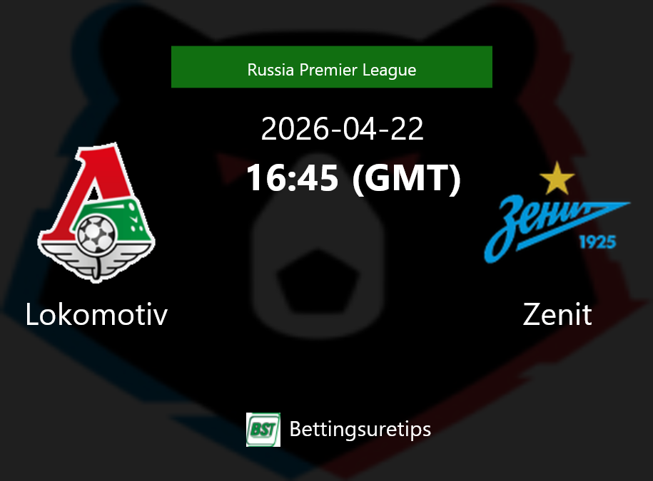 Lokomotiv vs Zenit Prediction Betting Tips & Correct Score
