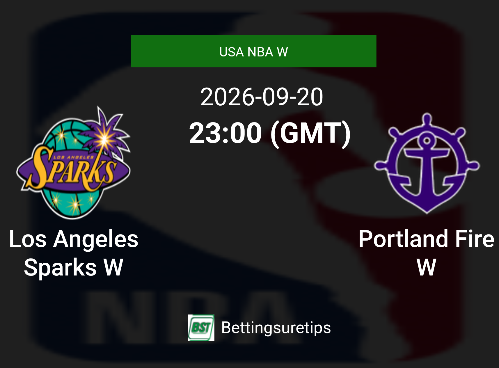 Los Angeles Sparks W vs Portland Fire W Prediction and Pick - USA NBA W Los Angeles Sparks W vs Portland Fire W Prediction and Pick - USA NBA W
