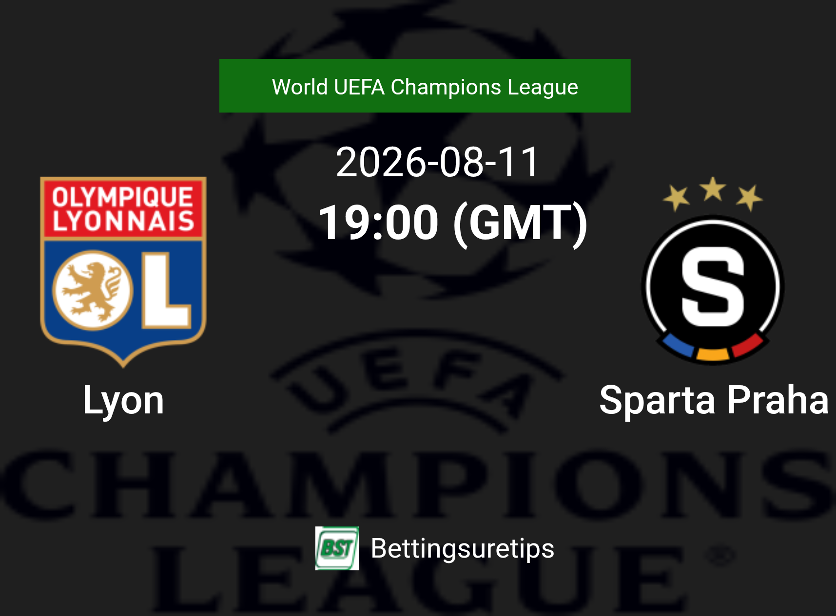 Lyon vs Sparta Praha Prediction Betting Tips & Correct Score