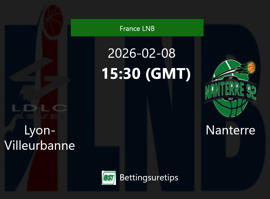 Lyon-Villeurbanne vs Nanterre Prediction and Pick - France LNB