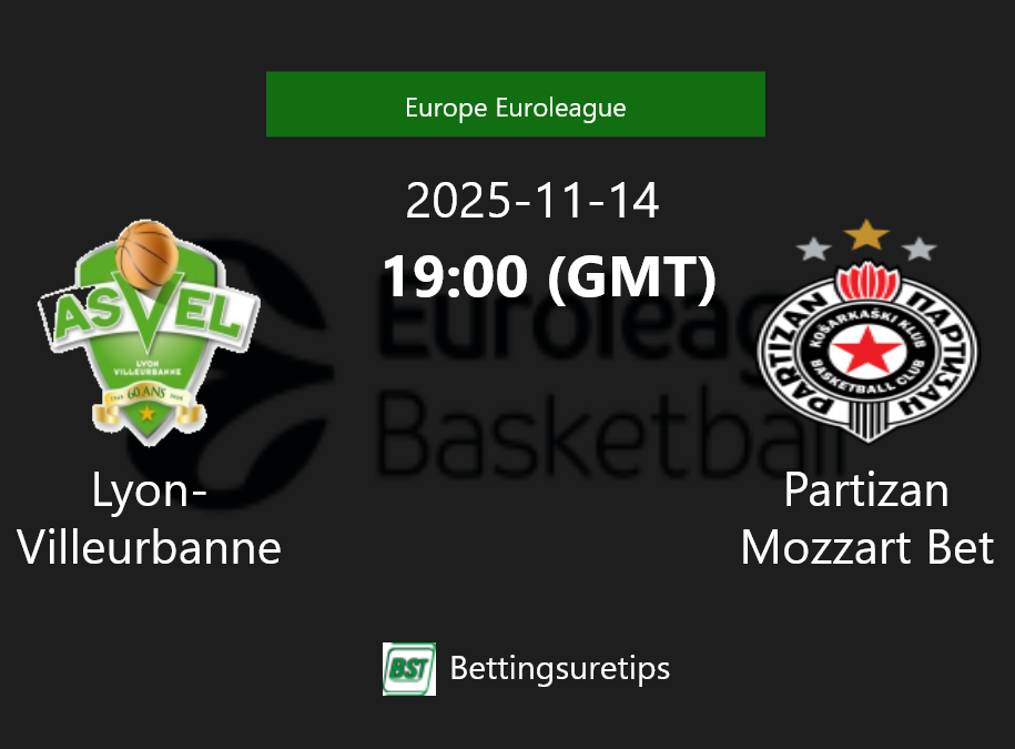 Lyon-Villeurbanne vs Partizan Mozzart Bet Prediction and Pick - Europe Euroleague