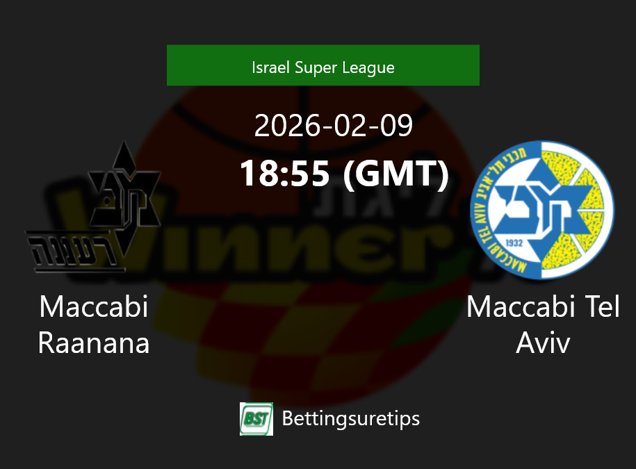 Maccabi Raanana vs Maccabi Tel Aviv Prediction and Pick - Israel Super League