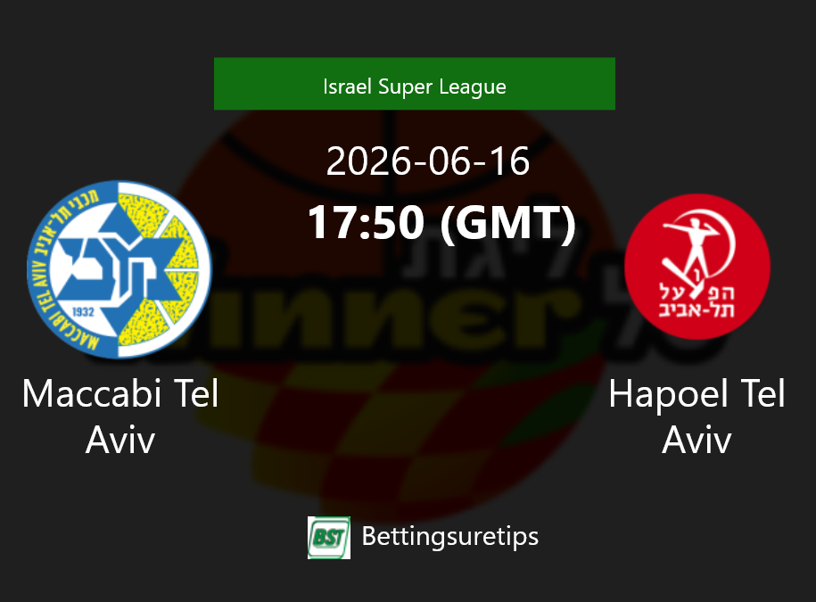 Maccabi Tel Aviv vs Hapoel Tel Aviv Prediction and Pick - Israel Super League Maccabi Tel Aviv vs Hapoel Tel Aviv Prediction and Pick - Israel Super League