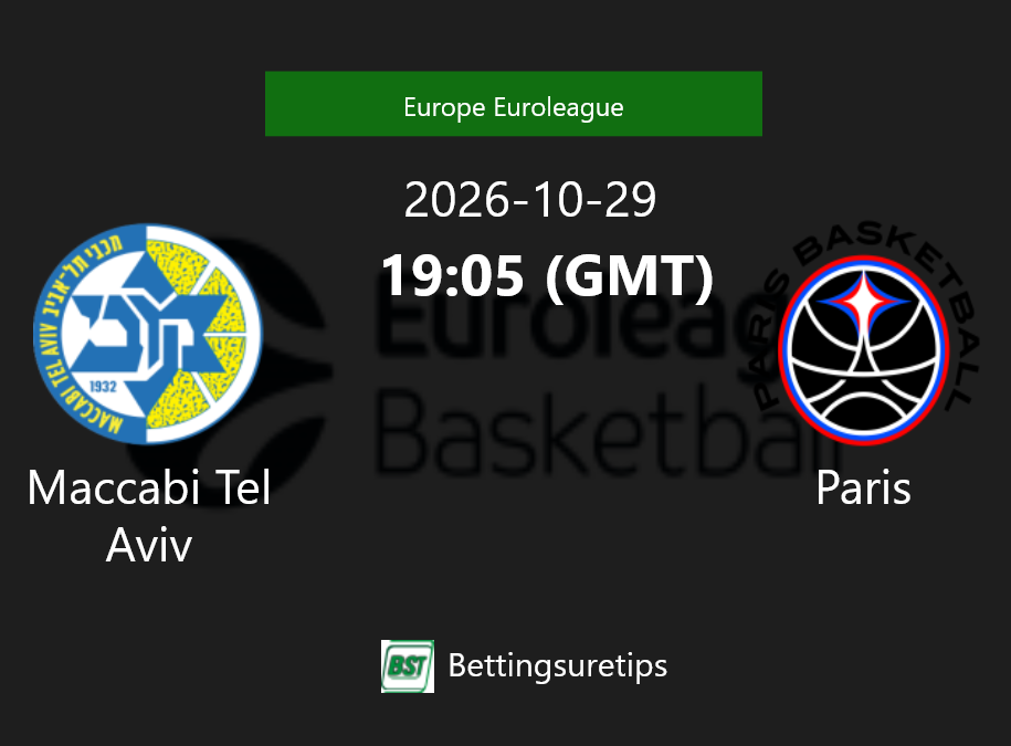 Maccabi Tel Aviv vs Paris Prediction and Pick - Europe Euroleague Maccabi Tel Aviv vs Paris Prediction and Pick - Europe Euroleague